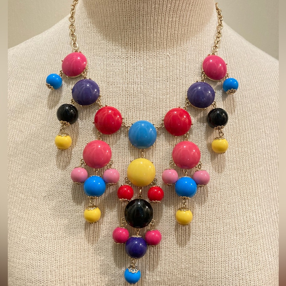 Multi Color Bead Necklace